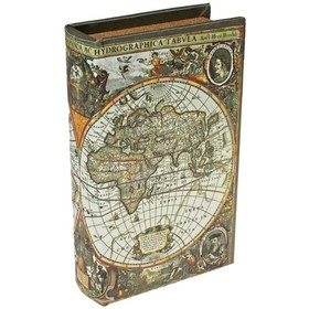 Шкатулка книга "Карта первооткрывателя" 21х13х5 см 444077