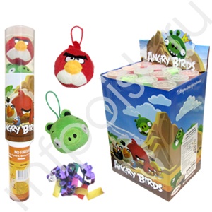 Пневмохлопушка 40 см (Angry Birds) игрушка,бумага,фольга